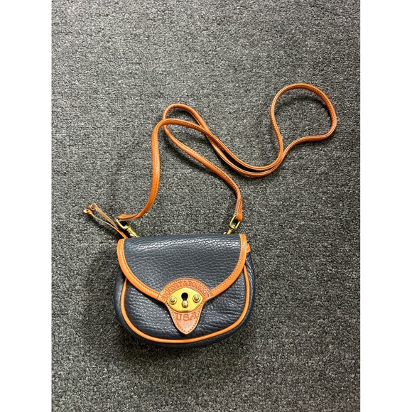 Dooney & Bourke Handbags - Dooney & Bourke Cavalry Crossbody Bag Navy Blue Womens Small Vintage USA Made